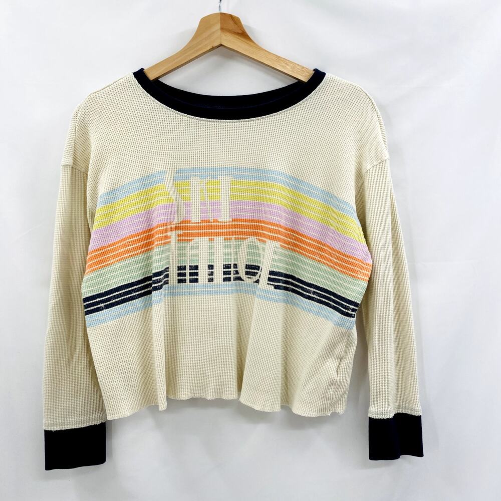 Anthropologie Ski Tahoe graphic waffle knit thermal - Picture 2 of 6